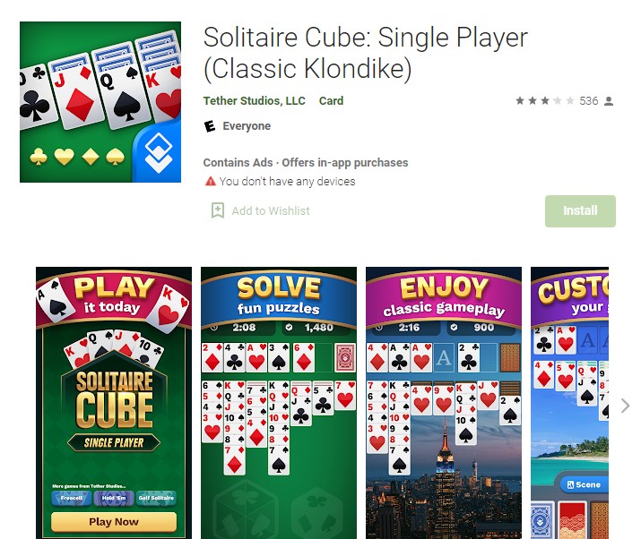 Solitaire Cube banner