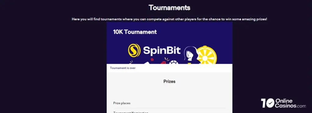 spinbut casino tournament