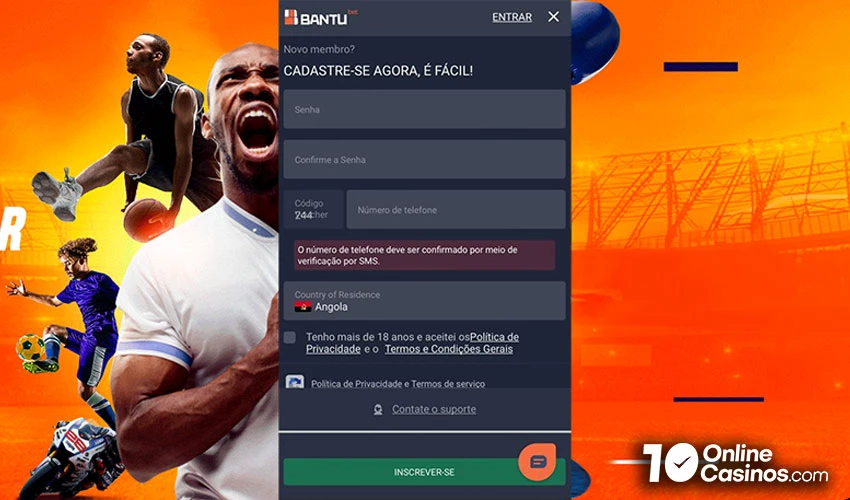 registration process on bantubet