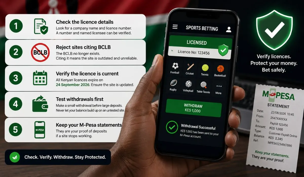 How to Check Any Kenyan Betting Site Yourself