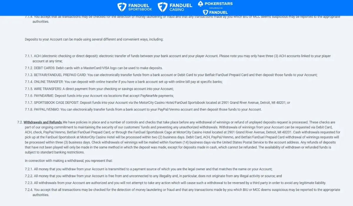 withdrawal terms